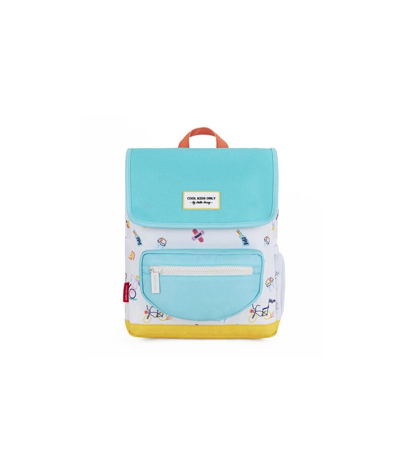 Sac A Dos - Cool Ride - Hello Hossy - Coolride/Blanc/Turquoise - 2-7 Ans