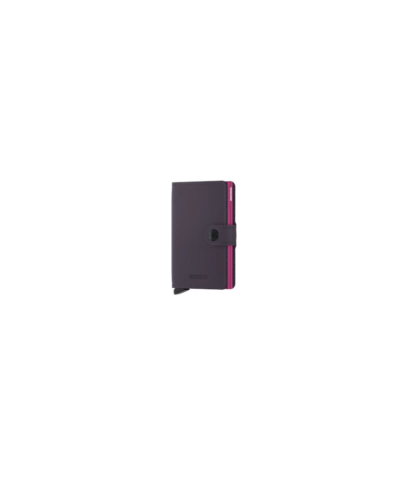 Miniwallet Secrid - Matte Dark Purple - Fuschia - MM- Dark Purple - Fuschia