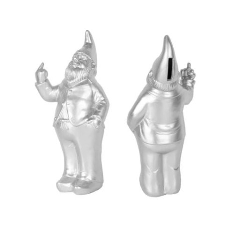 Tirelire nain fuck argent - Money Box "Gnome" Silver - FISURA