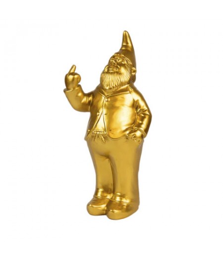 Tirelire nain fuck or - Money Box "Gnome" Gold - FISURA