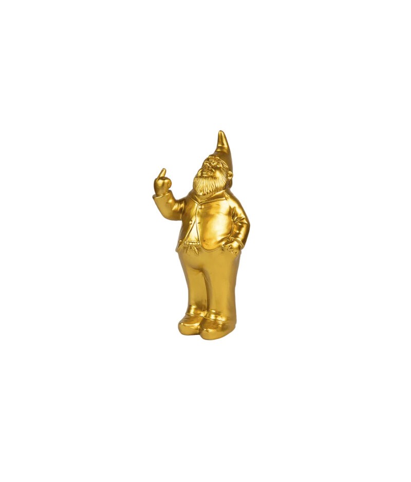 Tirelire nain fuck or - Money Box "Gnome" Gold - FISURA
