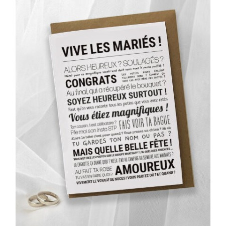 Affiche - Vive Les Mariés ! - Tout est dit