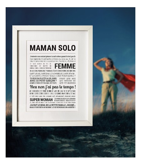 Affiche - Maman Solo - Tout est dit