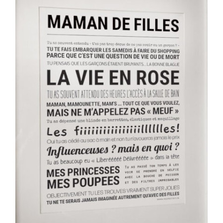 Affiche - Maman De Filles - Tout est dit