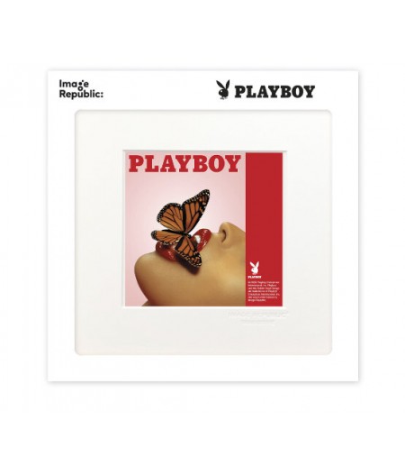 22x22 cm Playboy 056 Couverture Papillon Rose - Affiche Image Republic