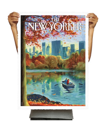 56x76 cm The New Yorker 170 Drooker Row Boat 145898 - Affiche Image Republic