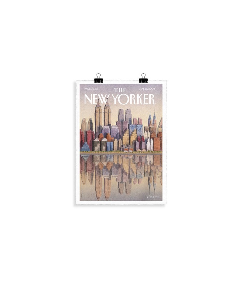 56x76 cm The New Yorker 111 Gurbuz Twin Towers 68130 - Affiche Image Republic