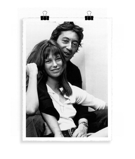 56x76 cm La Galerie Photo Birkin et Gainsbourg - Affiche Image Republic