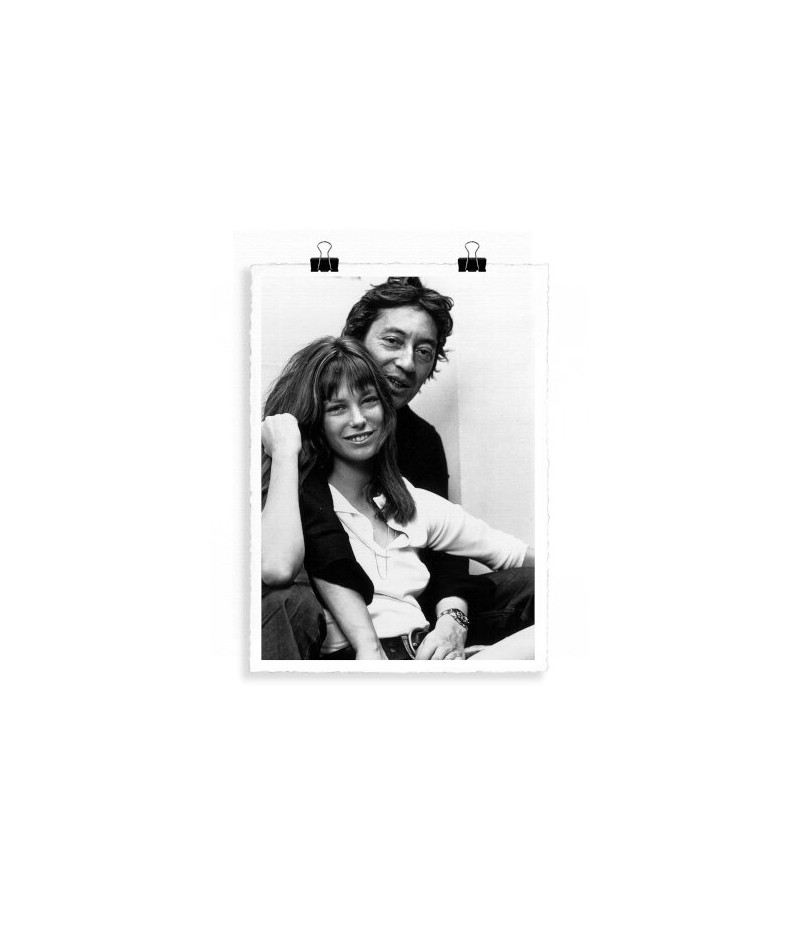 56x76 cm La Galerie Photo Birkin et Gainsbourg - Affiche Image Republic
