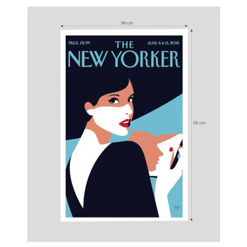 38x56 cm The New Yorker 86 Favre Page Turner 143208 - Affiche Image Republic