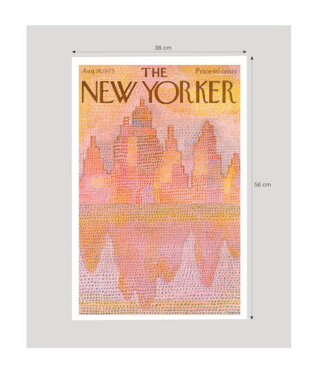 38x56 cm The New Yorker 179 Mihaesco NYC Outline 50297 - Affiche Image Republic