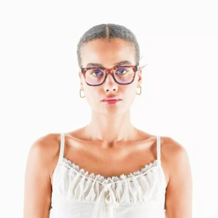Lunettes anti lumière bleue GIOVANNI Big Frame - Monture Soft Touch – Havana - Okkia - Piu Forty