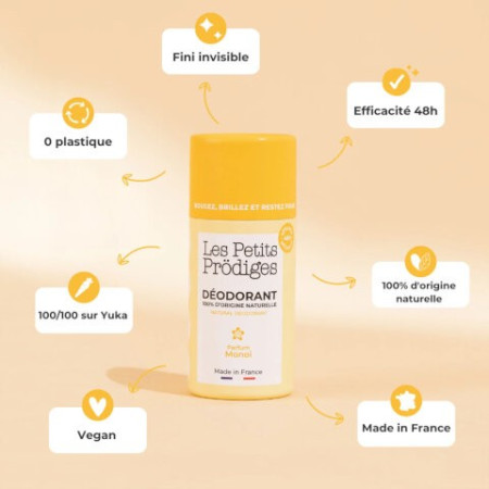 Déodorant Monoï 40g  - Les Petits Prödiges