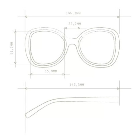 Lunettes de soleil Butterfly - Monture Soft Touch – Col.Black shadow Pink - Lens Black Gradiant Lens – Okkia - Piu Forty