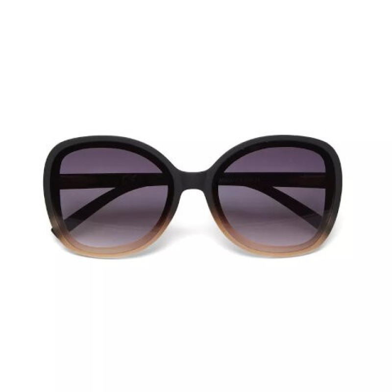 Lunettes de soleil Butterfly - Monture Soft Touch – Col.Black shadow Pink - Lens Black Gradiant Lens – Okkia - Piu Forty
