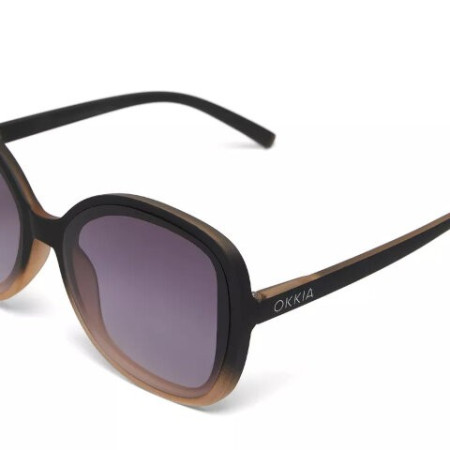 Lunettes de soleil Butterfly - Monture Soft Touch – Col.Black shadow Pink - Lens Black Gradiant Lens – Okkia - Piu Forty