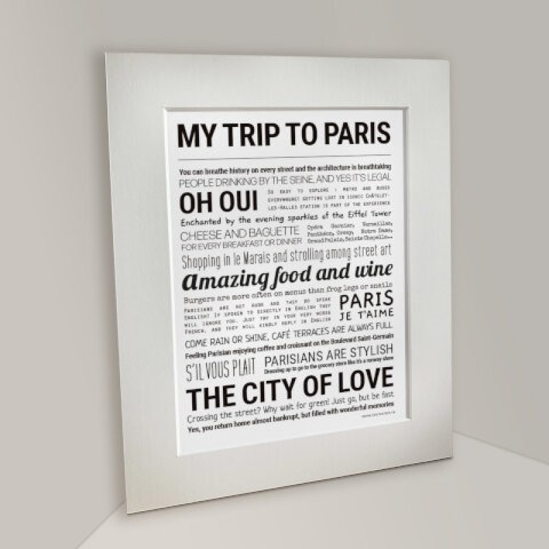 Affiche - My Trip To Paris - Tout est dit