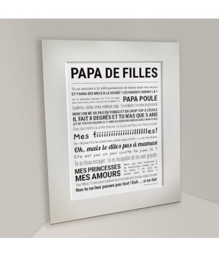 Affiche - Papa De Filles - Tout est dit