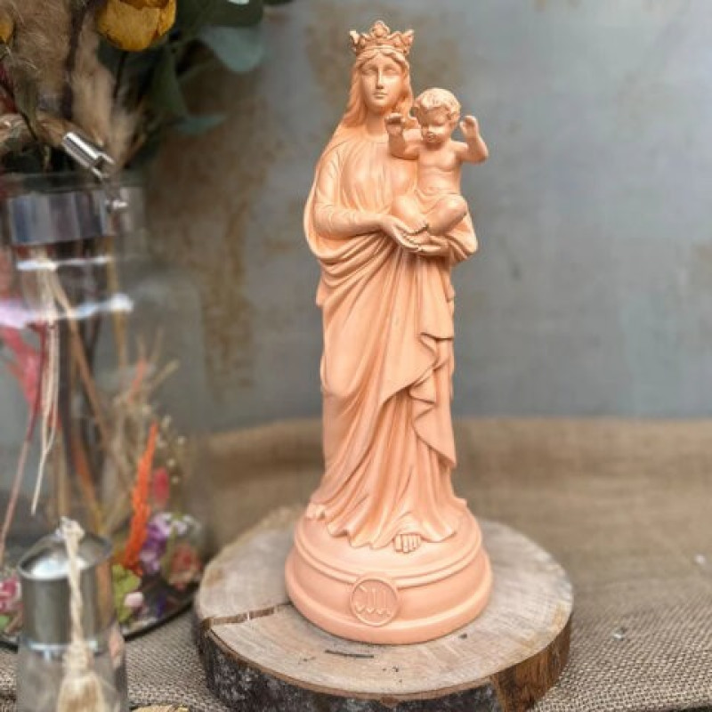 Statuette Bonne Mère 30 cm Pêche 2024 - J'ai Vu la Vierge
