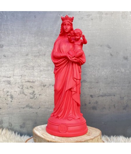Statuette Bonne Mère 30 cm 2024 Corail - J'ai Vu la Vierge
