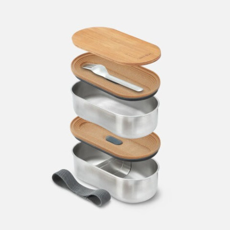 Boite en acier Inoxydable - Bento Box  - Black+Blum