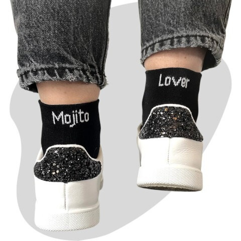 Chaussettes KlaK MOJITO LOVER Noir/Blanc 36/40