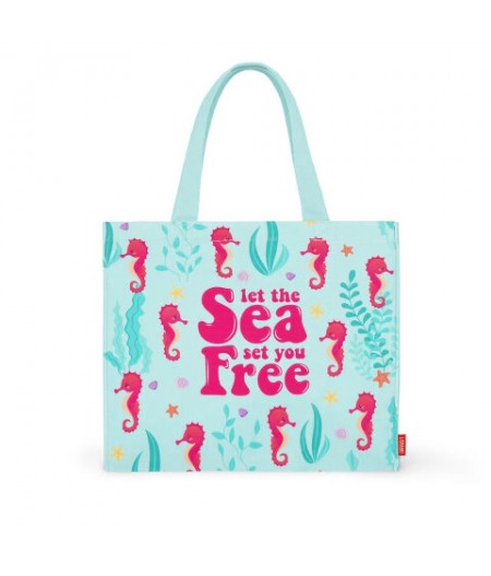 Sac de plage - beach bag - seahorse - Legami Été 2024