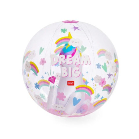 Ballon de plage gonflable - beach ball - unicorn - Legami Été 2024