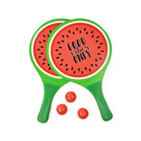Raquettes de plage - beach rackets - watermelon - Legami Été 2024
