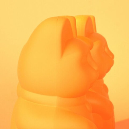 Lucky Cat / Peach Winkekatze - Donkey