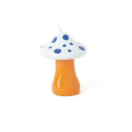 Grande bougie champignon bleu indigo - Helio Ferretti
