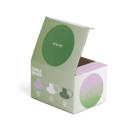 Bougeoir en céramique vert - Helio Ferretti | L’Ornithorynque Marseille