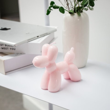 Bougie chien ballon rose - Helio Ferretti | L'Ornithorynque Marseille