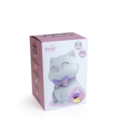 Veilleuse souple Lulu la chatte rechargeable  - Dhink