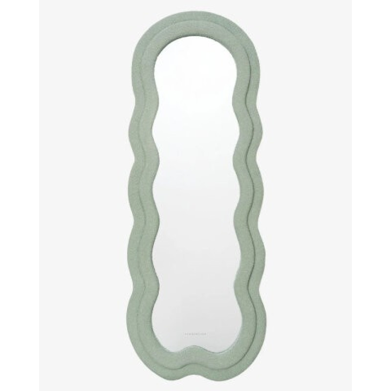 Miroir CHARLOTTE - Wavy Fleece Frame Mirror - FLAMINGUEO