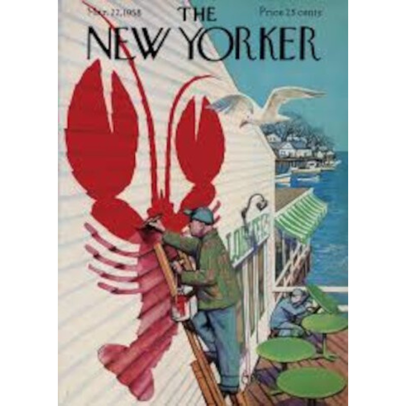 38x56 cm The New Yorker 126 GETZ  Lobster 49518 - Affiche Image Republic