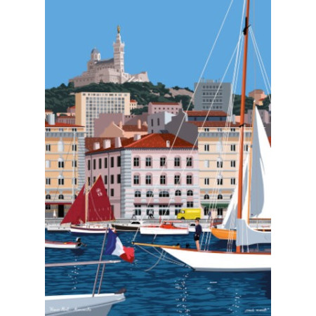 38x56 cm Paulo Mariotti Marseille - Affiche Image Republic
