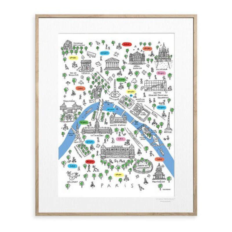 30x40 Cm Soledad Monuments De Paris - Image Republic