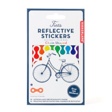 Rainbow Chain Reflect Bike Stickers - KIKKERLAND