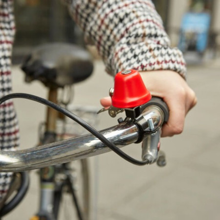 Sonnette vélo Rouge - Kikkerland - Bike Bell Black