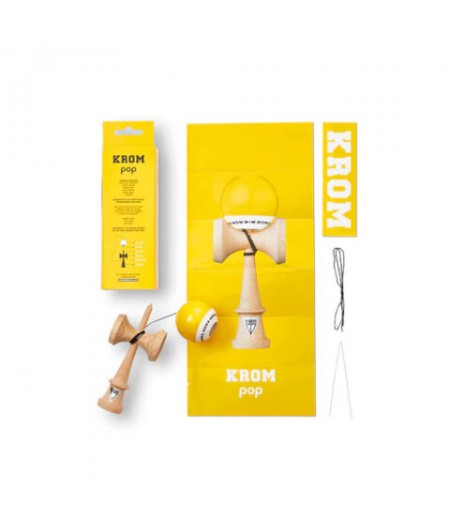 Kendama - Krom Pop Lol Yellow  - Krom