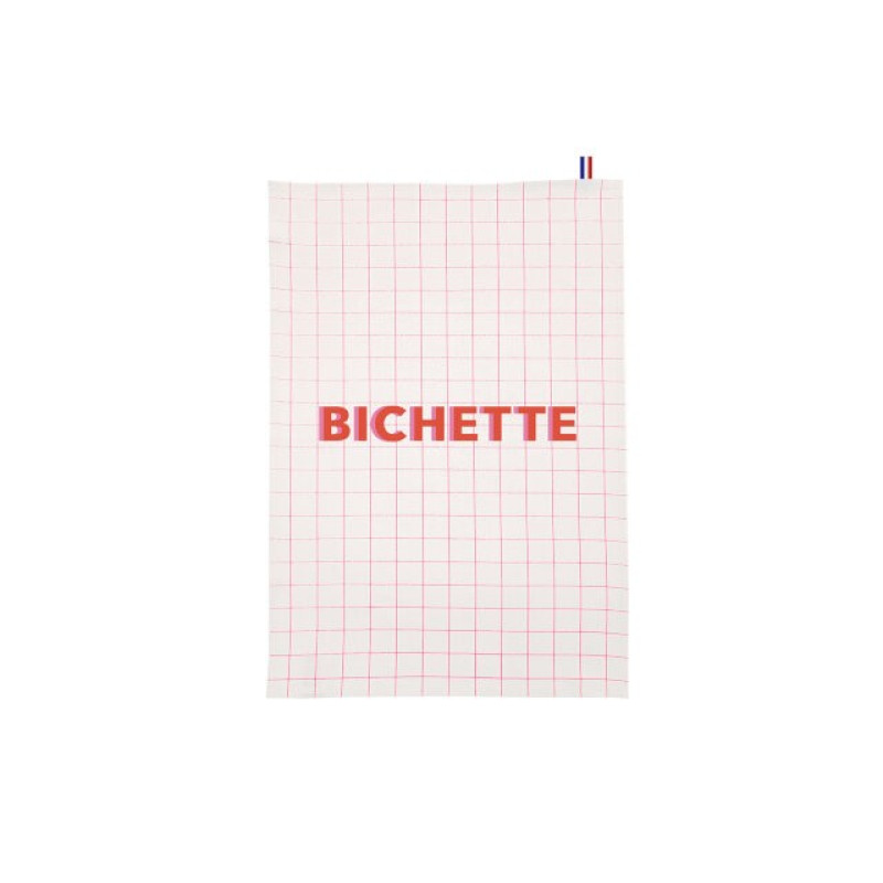 Torchon LES PETITS NOMS Bichette - Pied de Poule