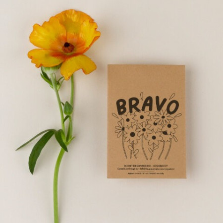 Bravo - Sachet de graines de Coquelicot - La Fabrique à Sachets
