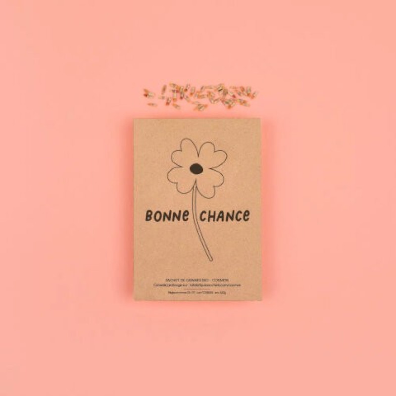 Bonne Chance - Sachet de graines de Cosmos - La Fabrique à Sachets