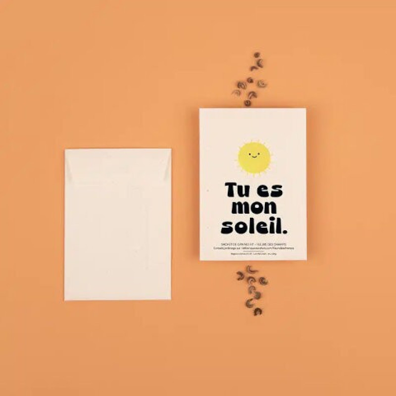 Tu es mon soleil - Sachet de graines de Fleurs des Champs - La Fabrique à Sachets