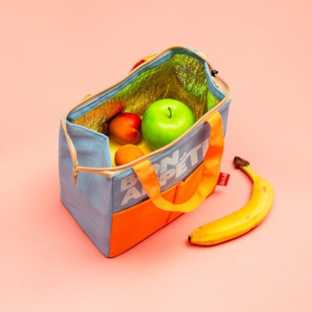 Sac isotherme à déjeuner bon appétit orange - Helio Ferretti