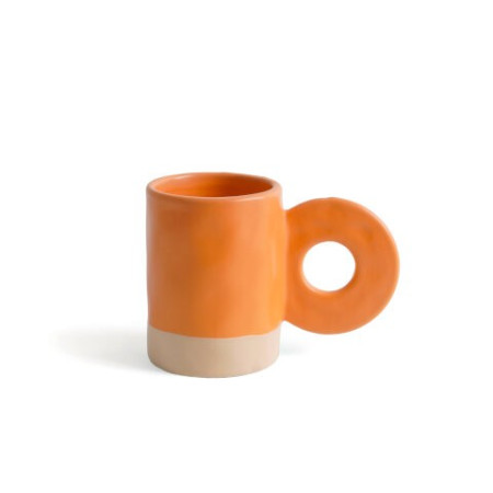Mug en céramique orange - Helio Ferretti