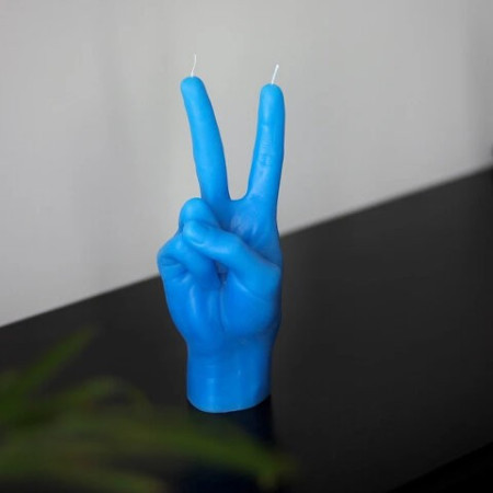 Bougie Peace Bleu - Candlehand