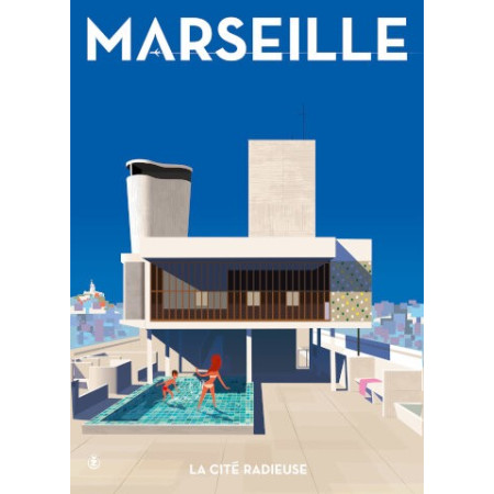 22x22 cm  Monsieur Z Cité Radieuse - Affiche Image Republic