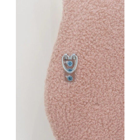 Miroir CHARLOTTE - Wavy Fleece Frame Mirror Pink - Flamingueo